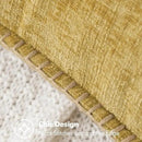 MIULEE Pack of 2 Couch Throw Pillow Covers 12x20 Inch Mustard Yellow Farmhouse Decorative Pillow Covers with Stitched Edge Soft Chenille Solid Dyed Fall Pillow Covers for Sofa Bed Living Room by CozyNest Decor