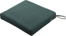 Classic Accessories Ravenna Water-Resistant 21 x 19 x 3 Inch Patio Seat Cushion, Mallard Green, Chair Seat Cushion by GreenHaven Gardens