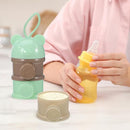 IMIKEYA Stackable Formula Dispenser - 4-Layer Milk Powder Container for Travel Light Green by TinyTreasures Baby Boutique