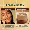 Kukka Spearmint Oil for Facial Hair - 4 Fl Oz - 100% Pure Natural Aromatherapy Spearmint Essential Oil for Skin & Hair Care, Diffuser, Bath Bombs, Soaps and Candles - Soap Making & DIY by CozyNest Decor