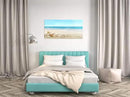 DZL Art S73962 Beach Picture Decor Ocean Painting Canvas Wall Art Prints of Starfish and Seashell on Sandy Seaside Ready to Hang for Living Room Bedroom Office Wall Decor Home Decoration by CozyNest Decor