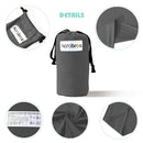 Acrabros Baby Wrap Carrier,Hands Free Baby Carrier Sling,Lightweight,Breathable,Softness,Perfect for Newborn Infants and Babies Shower Gift,Heather Grey by TinyTreasures Baby Boutique