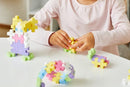 PLUS PLUS Building Set with Metal Suitcase, Open Ended Stem Toy for Toddlers and Preschool, 70 Big Pastel Interlocking Pieces by TinyTreasures Baby Boutique