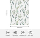 HGOD DESIGNS Watercolor Eucalyptus Flannel Fleece Bed Blanket Throw Blanket Lightweight Cozy Plush Blanket for Bedroom Living Rooms Sofa Couch 40"x50" by CozyNest Decor