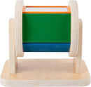 Adena Montessori Spinning Drum Baby Toys,Montessori Toys for Babies 6-12 Months Toddlers,Wooden Spinning Rainbow with Multiple Materials Baby Christmas Toys for Boy and Girls Gift(Medium-size Texture) by TinyTreasures Baby Boutique