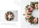 Peony Spring Wreath for Front Door, Handmade Pink Floral Wreath Artificial Spring Garland Wreath for Front Door Wall Wedding Party Home Deco by CozyNest Decor