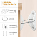 Furniture Anchors (10 Pack) for Baby Proofing, Anti Tip Furniture Anchor Securing 420lbs Tension Earthquake Resistant Metal Furniture Wall Anchor Prevent Baby Pet from Falling Furniture by TinyTreasures Baby Boutique