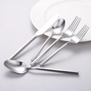 Matte Silverware Set Silver Flatware Set with Hexagon Handle 20 Pieces 18/0 Stainless Steel Cutlery Set Wedding Housewarming Gift Service for 4 (Matt silver) by CozyNest Decor