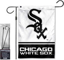 WinCraft White Sox Garden Flag with Stand Holder Flagpole by GreenHaven Gardens