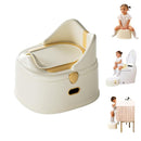 3 in 1 Toddler Potty Training Toilet Seat with Steps Ladder, Foldable Potty Train Chair Adapter for Toddlers Kids Boys Girls, Yellow by TinyTreasures Baby Boutique