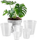 Vesici Large Size Clear Nursery Pots Variety Pack Plant Pots with Drainage Holes Planters for Indoor Plants Flexible Transparent Plastic Plant Bottle Succulents(6 Pcs,4/5/6/7/8/9 Inch) by GreenHaven Gardens