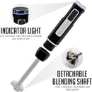 OVENTE Cordless Immersion Hand Blender, Rechargeable Handheld Portable Stick Mixer with 8 Mixing Speed Option, One-Touch Control and Stainless Steel Blades for Smoothies, Shakes or Soups, Black HR781B by TinyTreasures Baby Boutique