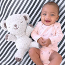 SNOObear White Noise Machine - Cry-Activated Plush Baby Sleep Soother - Cream Woolly by TinyTreasures Baby Boutique