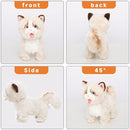 Electronic Interactive Ragdoll Cat - Realistic Handmade Toy with Walking, Barking, Wagging Tail & Talking - Robotic Pet Toy for Toddler Kids by TinyTreasures Baby Boutique