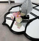 Window Mirror Pane, Black Metal Frame, Cathedral Arched Wall Mirrors Decorative Over Fireplace Mantel, Farmhouse Decorations for Dining Living Room Hallway Entryway by CozyNest Decor