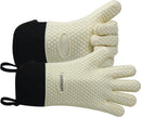 GEEKHOM BBQ Gloves Heat Resistant Oven Mitts - Silicone Grilling Gloves with 14" Long Arm Protection - Waterproof Pot Holder Non-Slip for Men & Women, Kitchen Cooking, Baking, Camping, Beige by GreenHaven Gardens