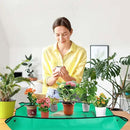 Potting Mat,Gardening Gifts,Repotting Mat,Gardening Hand Tools,Repotting Mat for Indoor Plants,Plant Mat,Gardening Tool Set,Indoor Gardening System,Gardening Gifts(Green 39.75 * 29.5 in) by GreenHaven Gardens