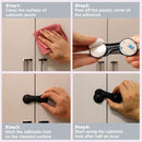 Cabinet Locks Baby Proofing, Childproof Cabinet Locks 10 Pack with Adhesive for Protecting Kids and Toddlers, Child Safety Lock for Drawer Cupboards Closet and Pantry Door (Black) by TinyTreasures Baby Boutique