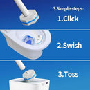 60pc Refills Disposable Toilet mats Brush Cleaning System, Toilet Cleaning Brush, 60 Replacement Brush Heads, No Handle or Base，Toliet Wand Refills,Toilet Bowl Clean Refill Pads,Toilet Scrubber Refill by CozyNest Decor
