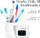 Mondano UV-C Toothbrush Sanitizer and Holder, Toothbrush Case - Manual/Electric Toothbrush Cover for Any Toothbrush Head - Rechargeable Toothbrush Travel Case, Tooth Brush Cover Cap for Home by CozyNest Decor
