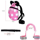 CZSYZCZS Toddlers Leash + Anti Lost Wrist Link Child Kids Safety Harness Kids Walking Wristband Assistant Strap Belt (pink) by TinyTreasures Baby Boutique