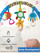 Pau1Hami1ton Baby Stroller Arch Toys, Car Seat Toys,Bouncer Toy Bar/Mobile for Bassinet,Adjustable Baby Hanging Toys Fit for Crib Bed,Stroller,Car Seat.S-19(Star) by TinyTreasures Baby Boutique