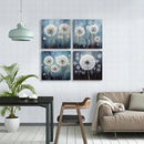 RUISHI Canvas Wall Art For Bathroom Abstract Dandelion Painting for Living Room Girls Bedroom Modern Abstract Flower Prints Artwork Home Office Decoration 12L x 12W by CozyNest Decor