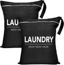 2 Pcs Large Travel Laundry Bag Waterproof Wet Dry Bag Washable Dirty Clothes Bag for Gym Clothes Laundry Wet Clothes Swimming Yoga by TinyTreasures Baby Boutique
