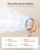 SWEETFULL Baby Stroller Fan - 4000mAh Rechargeable 4-Speed Quiet with LED Display & Night Light, Mini Portable 360° Clip On Safe Fan for Car Seat, Crib, Travel - Brown by TinyTreasures Baby Boutique