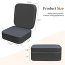Toddler Booster Seat for Dining Table with Backrest and Adjustable Straps, Waterproof Oxford Foam Cushion with Non-Slip Bottom, Portable Chair Booster for Kitchen Use (Dark Grey) by TinyTreasures Baby Boutique
