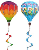 Giant Rainbow Butterfly Hot Air Balloon Garden Wind Spinners Large Pinwheels Lawn Yard Catchers Ornaments Windmills Outdoor Hanging Decor Whirligigs Wind Hanging Windsock 2Pack by GreenHaven Gardens