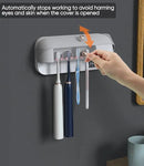 StarWin UV Toothbrush Dryer Holder, Heating Plate and Fan Drying Function, Rechargeable and Timing Tooth Brush Holder Wall-Mounted for Bathroom, No Drilling, 4 Slots by CozyNest Decor