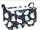 Rectangular Halloween Storage Basket Fabric Organizer Bin for Toys,Books,Clothes,Gifts,Pets-Perfect for Home,Office,Nursery,Dorm,Shelf(Rec-Halloween ghost ) by TinyTreasures Baby Boutique
