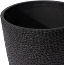 LA JOLIE MUSE 20inch Tall Black Planters Set of 2,Large Planters for Outdoor Plants,Flower Containers for Front Porch, Honeycomb by CozyNest Decor