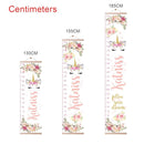 Personalized Kids Height Chart - Canvas Growth Ruler for Boys and Girls - Custom Name Banner with Removable Nursery Wall Decor - Gift for Kid’s Room Decoration by TinyTreasures Baby Boutique