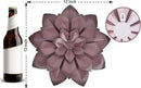 EASICUTI Brown Metal Flower Wall Art Decor Hanging For Indoor Outdoor Home Bathroom Kitchen Dining Room Bedroom Living Room Office Or Wall Sculptures 12 Inch by GreenHaven Gardens