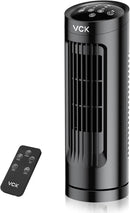 VCK 13'' Tower Fan for Bedroom,27ft/s Velocity Quiet Floor Fan,90° Bladeless Fan for Indoors with 3 Speeds,3 Modes,Oscillating Fans for Indoors,Portable Desk Table Fans for Room, Home,Office by CozyNest Decor