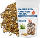 Pampered Chicken Mama Backyard Feed - Premium Scratch Treat - High Protein & Calcium All-Natural Grower Feed Supplies for Laying Chickens (2.5 Pounds) by GreenHaven Gardens