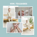 Tealbee Dreamsuit: Toddler Sleep Sack with Feet 2T-3T - 1.2 TOG All Season Baby Wearable Blanket for Walkers - Rayon made from Bamboo, Organic Cotton Sleep Bag - Moons Stars by TinyTreasures Baby Boutique
