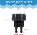 6pcs Garden Hose Adapters Kit, 2 Way Y Water Splitter Connector with 3/4'' Faucet Convert to 1/4'' Drip Irrigation Tubing Adapters, Garden Outdoor Watering Hose Connectors Set by GreenHaven Gardens