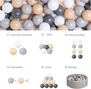 GOGOSO Ball Pits Balls for Toddlers Pack of 50 100 200 Plastics Shape Ball Non-Phthalate Non-BPA Non-Toxic 2.2-Inch Crush Proof Play Balls by TinyTreasures Baby Boutique