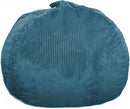Bean Bag Chair 3Ft Luxurious Faux Rabbit Fur Memory Foam Bean Bag Chairs for Adults/Teens with Filling,Ultra Soft Faux Fur Fabric, Round Fluffy Sofa for Living Room Bedroom College Dorm (Blue) by TinyTreasures Baby Boutique