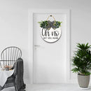 Funny Hanging Wall Sign for Front Door Home Kitchen Decor Rustic Wooden Round Sign Wall Decoration for Kitchen Dining Room Living Room Bedroom Outdoor by CozyNest Decor