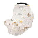 Kigai Mushroom Rainbow Baby Car Seat Covers for Newborn, Breathable Nursing Cover for Breastfeeding Moms, Baby Stroller/Shopping Cart/Stretchy Carseat Cover for Boy & Girl by TinyTreasures Baby Boutique