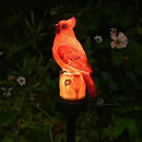 Cardinal Garden Decor Red Bird Figurine Memorial Solar Light Outdoor Stake Patio Yard Art Lawn Ornaments Porch Cute Christmas Decorations Outside Mom Grandma Women by GreenHaven Gardens