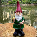 Solar Powered 2 Gnomes Playing with Ball, Decorated Solar Light, Garden Decorations Statues, Garden Light Decor for Lawn Ornaments by GreenHaven Gardens