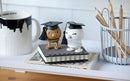 Hoptimist Student IQ Bumble, Woody Brown, Home Decor Ornament - Scandinavian Design, Wood W/Metal Spring, Small - Creates Cheerful Movement by CozyNest Decor