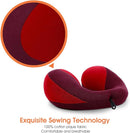 INFANZIA Kids Chin Supporting Travel Neck Pillow, Helps Support Head and Neck, Comfortably Designed for Head, Neck, and Chin Support - Gifts for Toddler/Child/Kids, Red by TinyTreasures Baby Boutique