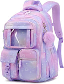 Kids Backpack for Girls - School Bags for Middle School Students - Book Bag for Elementary Primary - Kawaii Ita Backpack - Purple by TinyTreasures Baby Boutique