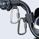 4 Pcs Baby Stroller Hook, Carry 30 lbs per Stroller Carabiner Clip, Adjustable Baby Stroller & Car Seat Hook for Hanging Diaper Bag, Wheelchair,Golf cart, Shopping and Pet Cart by TinyTreasures Baby Boutique